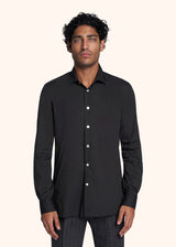 Kiton black shirt for man, in cotton 2