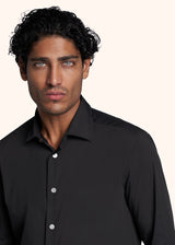 Kiton black shirt for man, in cotton 4