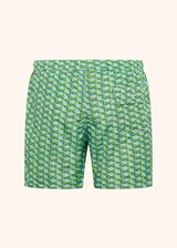 Kiton green swim boxer for man, in polyester 2