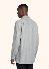 Kiton medium grey shirt for man, in cashmere 3