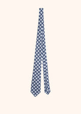 Kiton dark blue tie for man, in silk