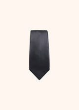 Kiton dark grey tie for man, in silk 2