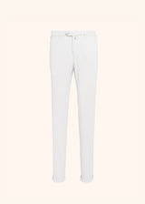 Kiton ice trousers for man, in linen