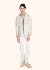 Kiton beige jacket for man, in wool 5