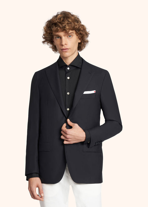 Kiton black jacket for man, in wool 2