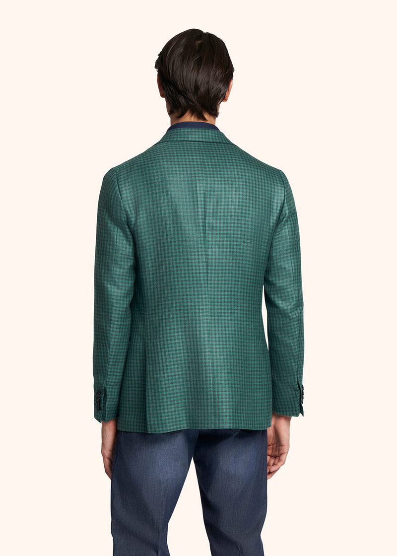 Kiton green jacket for man, in cashmere 3