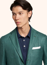 Kiton green jacket for man, in cashmere 4