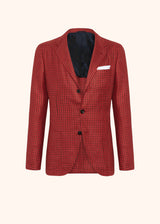 Kiton red jacket for man, in cashmere