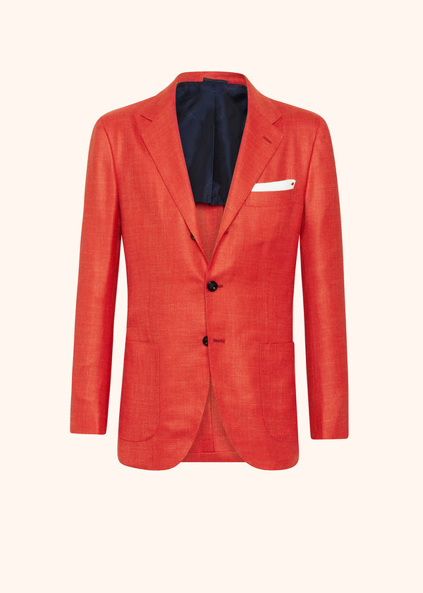 Kiton red jacket for man, in cashmere