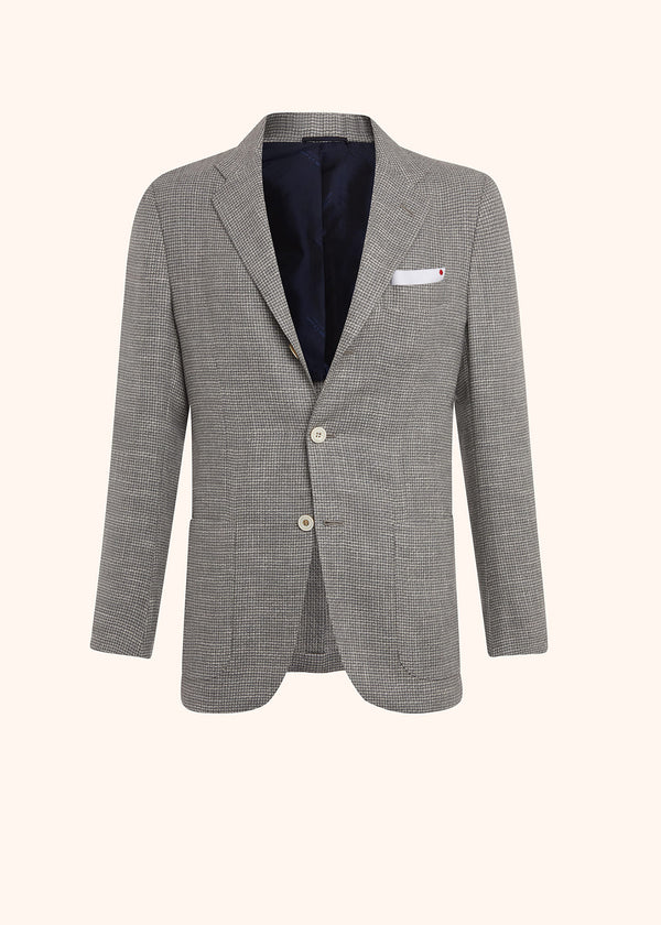 Kiton light grey jacket for man, in cashmere