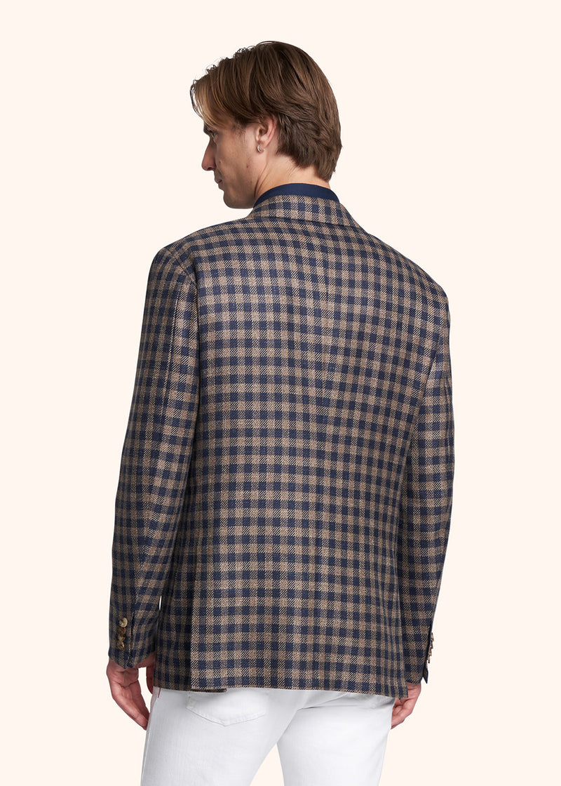 Kiton brown jacket for man, in wool 3