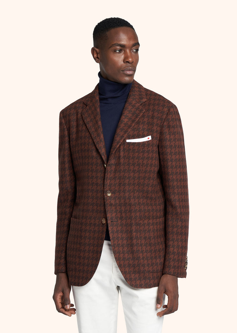 Kiton brown jacket for man, in cashmere 2