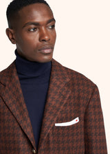 Kiton brown jacket for man, in cashmere 4