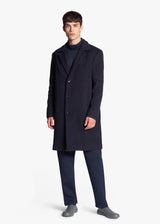 KNT navy blue coat, in virgin wool 2