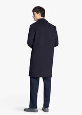 KNT navy blue coat, in virgin wool 3
