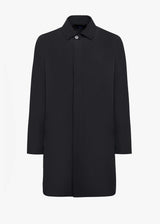 KNT black coat, in polyamide/nylon 1