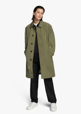 KNT grey coat, in polyamide/nylon 5