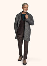 Kiton medium grey outdoor jacket for man, in virgin wool 5