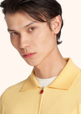 Kiton yellow poloshirt for man, in cotton 4