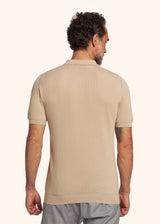 Kiton beige poloshirt for man, in cotton 3