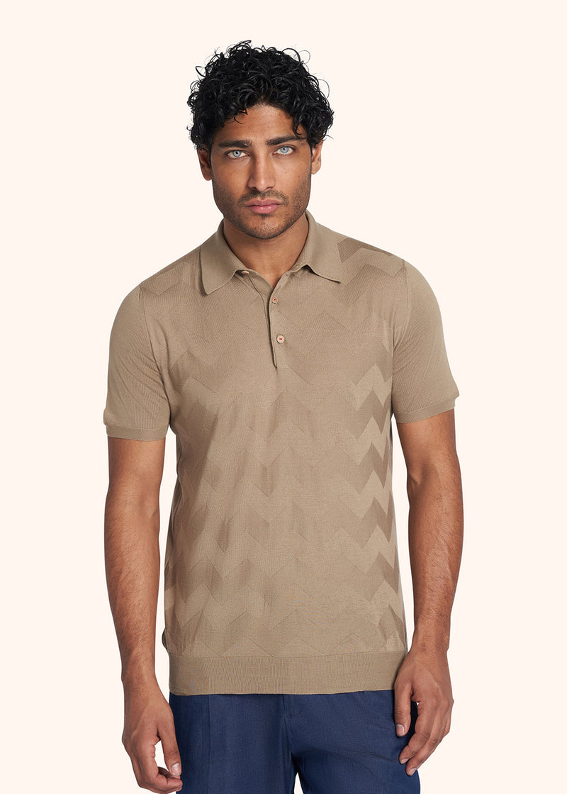Kiton rope jersey poloshirt for man, in cotton 2