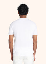 Kiton white jersey round neck for man, in cotton 3