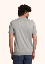 Kiton light grey jersey round neck for man, in cotton 3