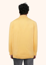 Kiton yellow poloshirt ls for man, in cotton 3