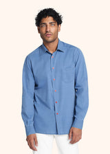 Kiton indigo nerano - shirt for man, in cotton 2