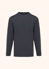 Kiton dark grey jersey t-shirt for man, in cotton