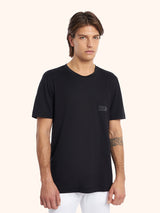 KNT black t-shirt s/s, in cotton 2
