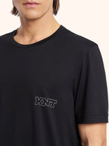 KNT black t-shirt s/s, in cotton 4