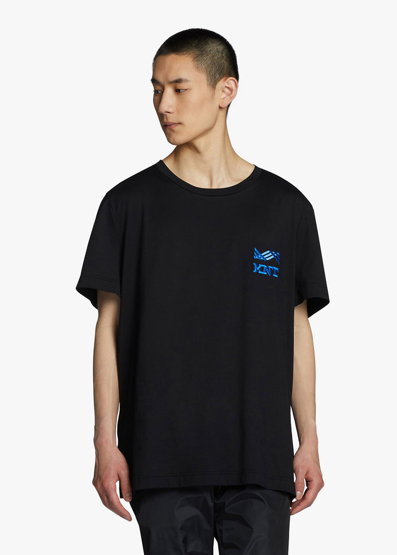 KNT black t-shirt, in cotton 2