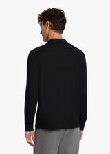 KNT black jersey polo, in cotton 3