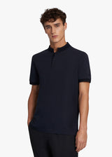 KNT navy blue jersey polo, in cotton 2
