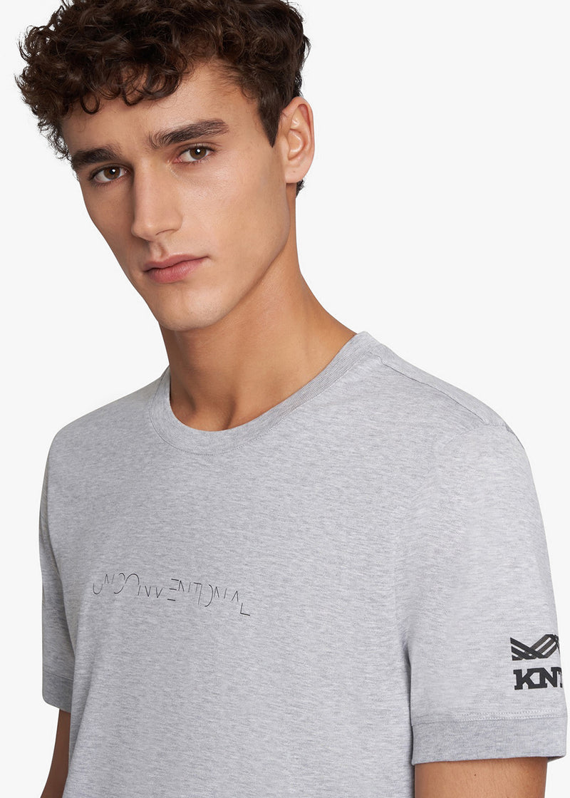 KNT light grey t-shirt, in cotton 4
