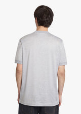 KNT pearl grey t-shirt, in cotton 3