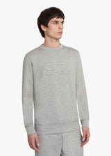 KNT grey sweater roundneck, in viscose 2