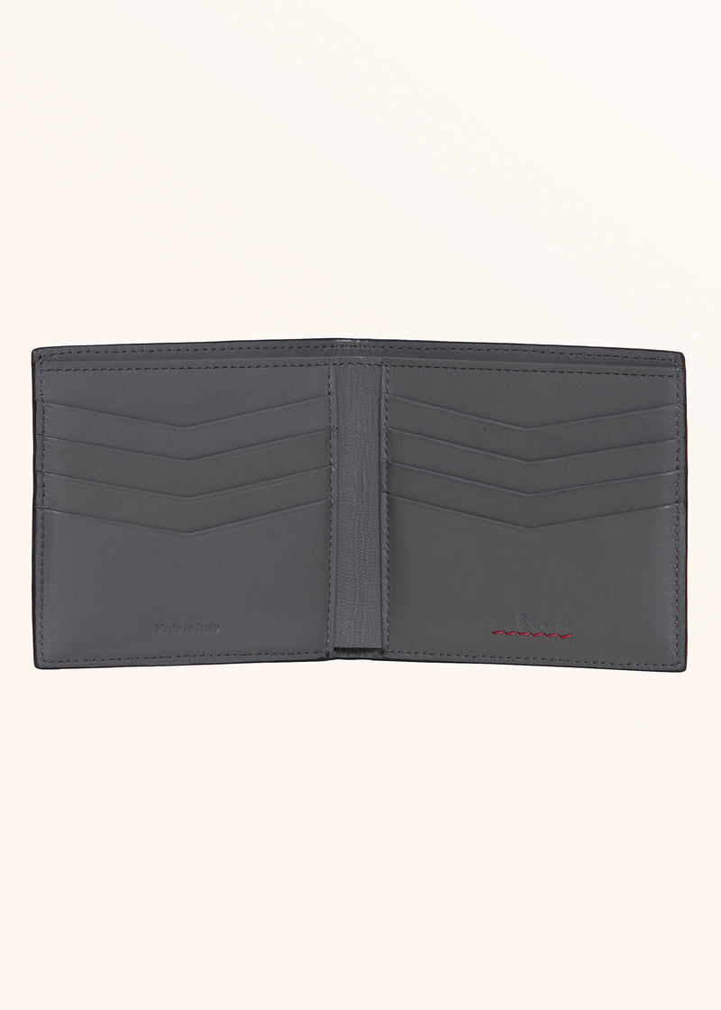 Kiton black wallet for man, in calfskin 3