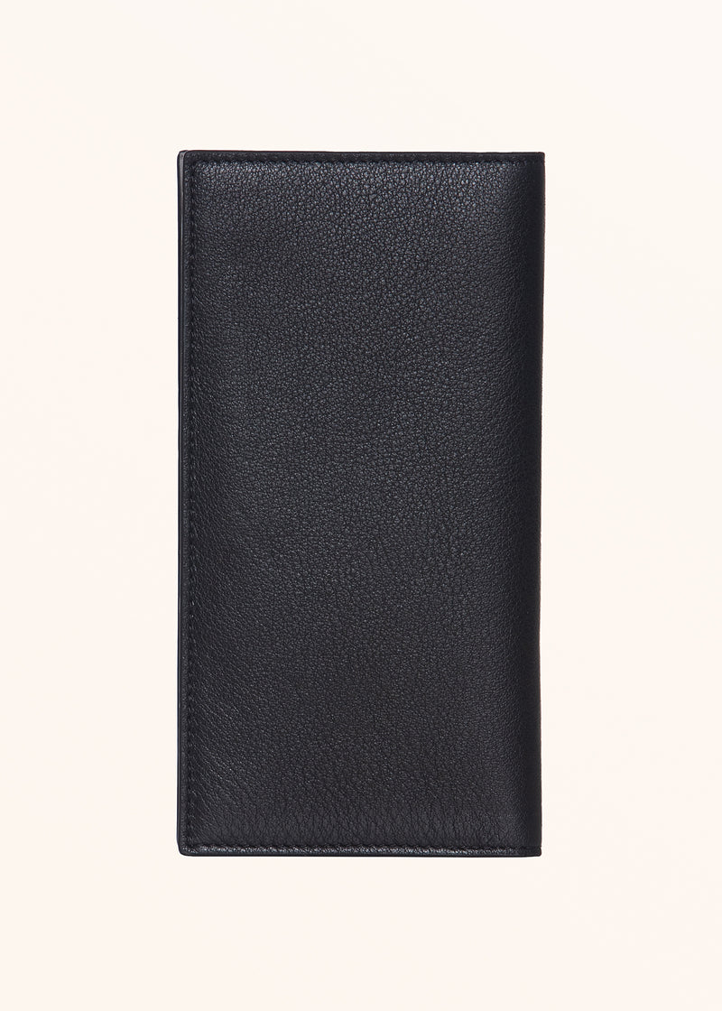 Kiton black wallet for man, in calfskin 2