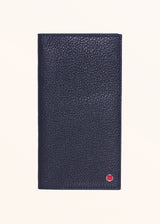 Kiton blue wallet for man, in calfskin