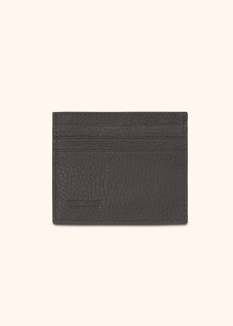 Kiton brown cards holder for man, in calfskin 2