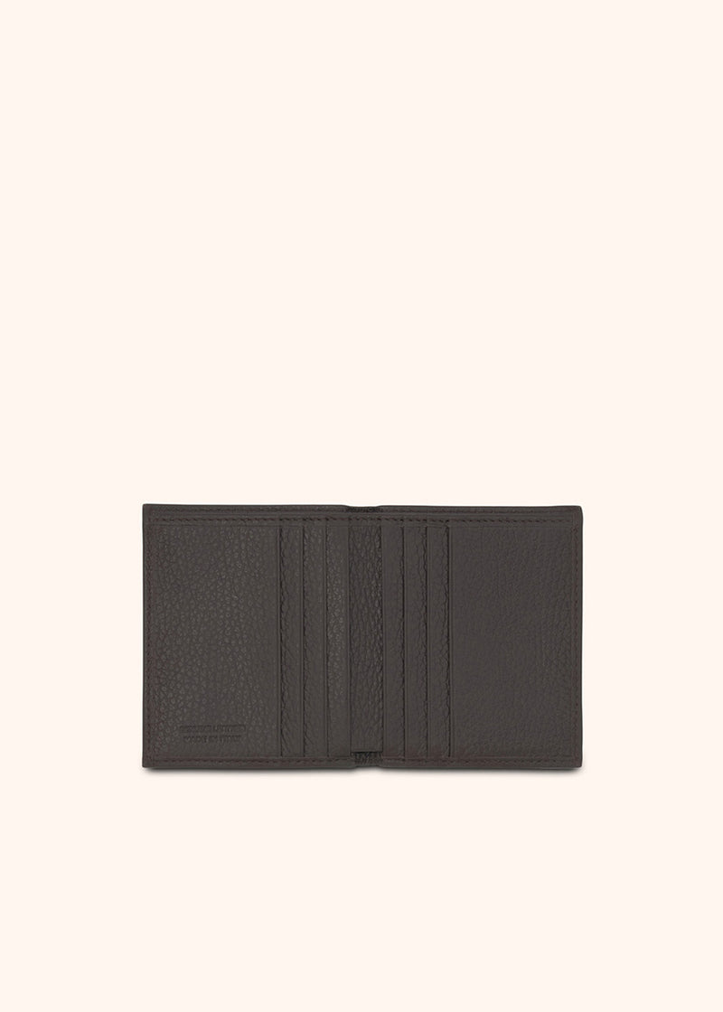 Kiton brown wallet for man, in calfskin 3