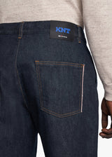 KNT blue trousers, in cotton 4