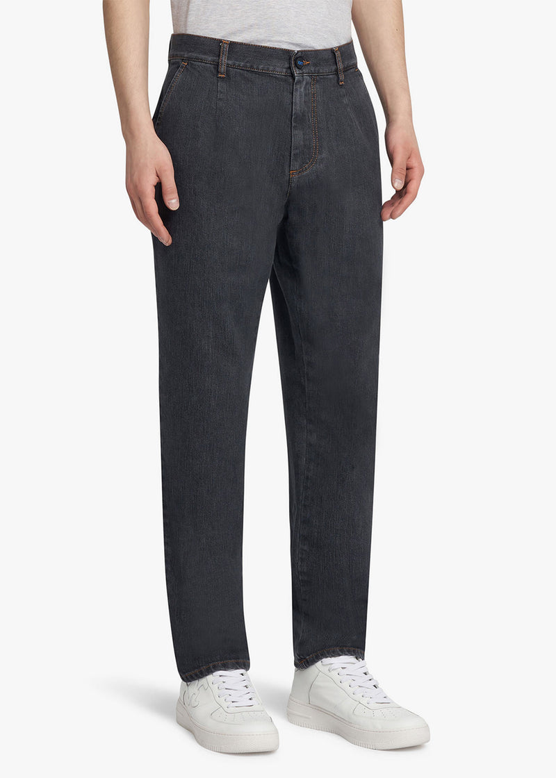 KNT grey trousers, in cotton 2