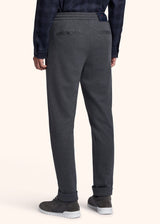 Kiton medium grey trousers for man, in wool 3