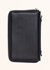 Kiton black wallet for man, in deerskin 2