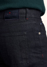 Kiton indigo trousers for man, in cotton 4
