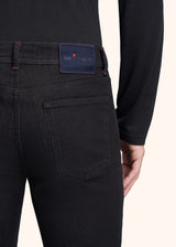 Kiton black trousers for man, in cotton 4