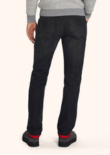 Kiton black trousers for man, in cotton 3